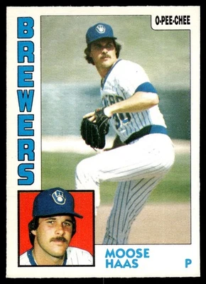 1984 O-Pee-Chee VTG OPC Baseball Moose Haas Milwaukee Brewers #271 - Image 1 of 2