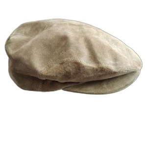 60s 70s Vintage Dobbs Fifth Avenue Suede Flat Cap - Large (7 1/8 - 7 1/4) - Bild 1 von 6