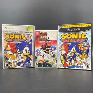 Lot Of 3 Sonic The Hedgehog Games Nintendo Game Cube, Xbox, Nintendo Switch - Picture 1 of 18
