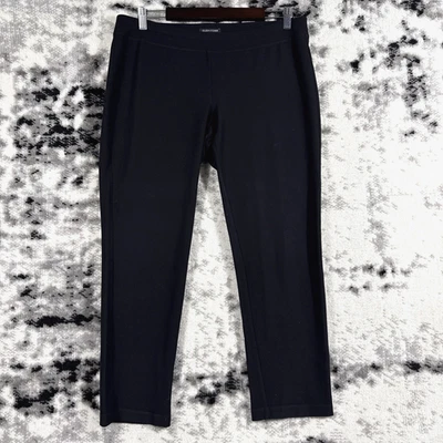 Pantalones al tobillo Eileen Fisher lavables elásticos crepé ajustados para mujer medianos mínimos Foto 1 de 4