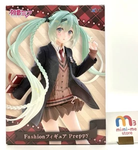 Hatsune Miku Fashion Figure  Preppy  Ver. TAITO Prize Unopened Japan - Picture 1 of 10