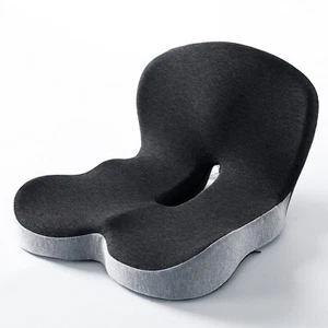 Memory Foam Office Chair Cushion L-Shaped Integrated Seat Cushion Lumbar Support - Picture 1 of 21