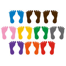 Colorful Floor Footprint Stickers: Fun Classroom Decoration (Waterproof)