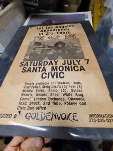 SIOUXSIE AND THE BANSHEES RARE LARGE BOXING POSTER L.A.  PUNK GOTH SIOUXSIE SIOU - Picture 1 of 5