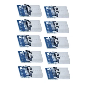 10Pcs Type-C USB 3.1 Connector 14Pin Female Socket Solder PCB Shield Female Port - Photo 1 sur 11
