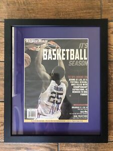 Ben Simmons Signed LSU Tiger Rag Basketball Magazine 18x16 Framed AUTO JSA COA
