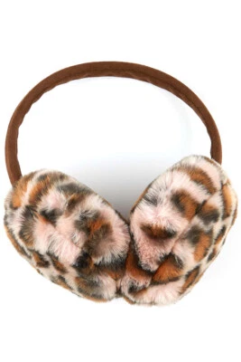 C.C Women's Fleece Leopard Animal Cheetah Soft Fleece Faux Fur Headband Earmuffs - Image 1 of 4