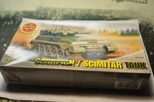 Airfix Scimitar recon tanks partialy built in box 1/76/HO-OO Scale - Picture 1 of 3
