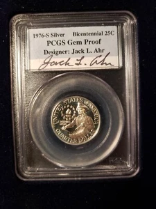 The silver proof by centennial coins set. Signed by the sculptures. (HVBox-040) - Picture 1 of 15