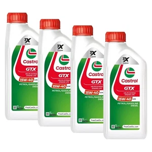 4 Litri Olio Castrol GTX 15W40 Diesel Benzina A3 B3 Api Sp Vw 501.01 505.00 - Foto 1 di 5
