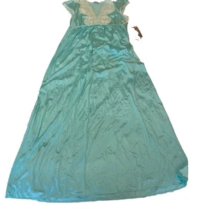 Vestido Vintage Vanity Fair Damas Aqua Nuevo con Etiquetas Nuevo de Lote Antiguo Talla Pequeña Tricot Leer - Imagen 1 de 5