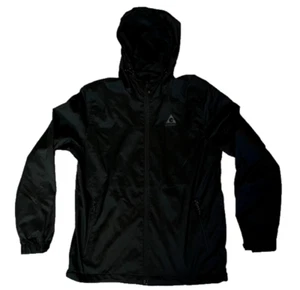 Gerry  Mens Hoodie Jacket Full Zip Windbreaker Lightweight (BLACK, LARGE) USED - Picture 1 of 2