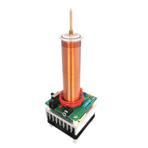 72W Mini Bobina Tesla Kit Música Tesla Bobina Plasma Altavoz Tesla Prueba de CC - Imagen 1 de 8