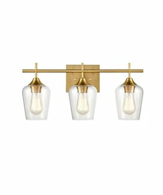 Apliques de pared/bañera de vidrio transparente con luces marca AXILAND Foto 1 de 2