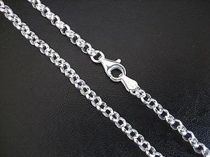 NEW Genuine Solid 925 Sterling Silver Round Belcher Ladies Anklet TOP QUALITY - Picture 1 of 6