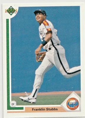 Franklin Stubbs Huston Astros Outfield 1991 Upper Deck # 168 Near Mint - Image 1 of 4