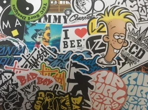 Surf Sticker Pack T&C, Rip Curl, Local Motion, Maui And Son, Ect... 30 Stickers - Picture 1 of 4
