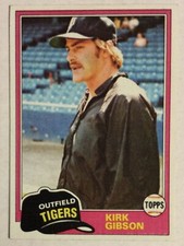 1981 Topps #315 Kirk Gibson Rookie Card