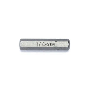 Genius Tools 5/16" Hex Shank, 1/4" Hex Screwdriver Bit, 30mmL - 3126 - Picture 1 of 5
