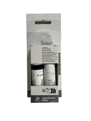 Original BMW Lackstift Set Lemansblau Met. 381 12ml inkl. Klarlack 12ml - Bild 1 von 3