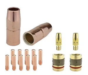 MIG Gun Parts Compatible with Miller M25-M40 Diffuser + Nozzle Ad + Tip + Nozzle - Picture 1 of 4
