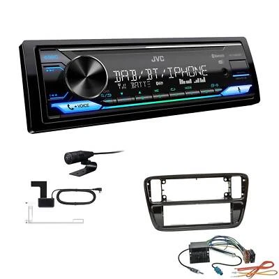 JVC Digital 1-DIN Autoradio DAB+ Bluetooth für Volkswagen VW Up 2011-2016 - Bild 1 von 4