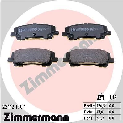 JEU DE 4 PLAQUETTES DE FREIN FORD USA MUSTANG CONVERTIBLE 2.3 ECOBOOST,3.7 V6 - Photo 1/1