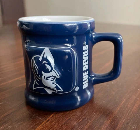 Duke Blue Devils Ceramic Shot Glass w/ Handle Cover