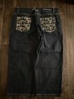 Vintage Y2K Enyce Jeans Skater Baggy Embroidered Wide Punk Hip Hop Men’s Size 42