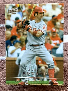 2008 Upper Deck Aaron Rowand #199 Philadelphia Phillies - Picture 1 of 2