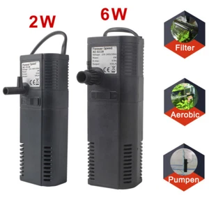Universal Aquarium Innenfilter Aktivkohle Filterpumpe Aquariumfilter 300/450 L/h - Bild 1 von 14