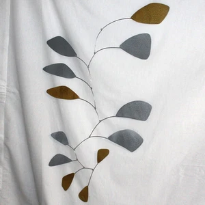 Abstract Modern Large Silver Gold Hanging Mobile Painted Steel Free Shipping New - Picture 1 of 1