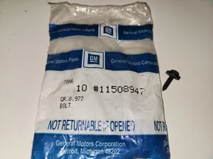 NEW Genuine GM OEM Black Flat Washer Pan Head Phillips Screw Asm 11508947 - Picture 1 of 1