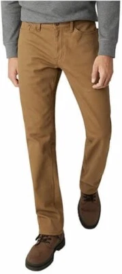 Новый всепогодный винтажный флис подкладка эластичной холст брюки пшеницы цвет 38 x 32 - Изображение 1 из 4