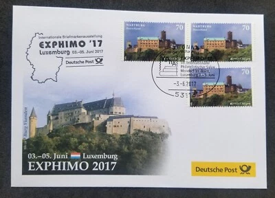 [SJ] Germany Europa CEPT Castles & Palaces 2017 (FDC) *EXPHIMO '17 - Image 1 of 4