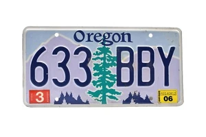 Placa de licencia Oregon 633 ABY (placa única) - Imagen 1 de 2