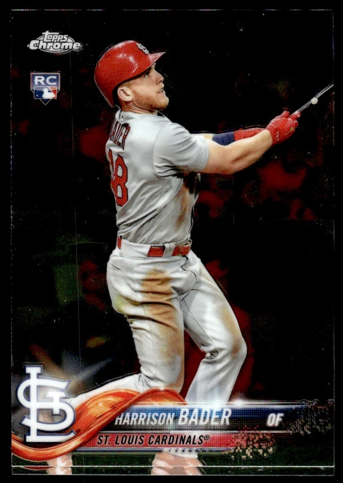 2018 Topps Chrome Harrison Bader Rookie St. Louis Cardinals #40 R7 - Image 1 of 2