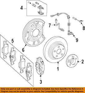 MERCEDES OEM 03-17 CLS400 Rear Suspension Brake Components-Rotor 000423091207 - Picture 1 of 1