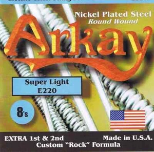 Arkay Nickel Electric Guitar Strings E220 8-38 (3 sets) - Bild 1 von 1