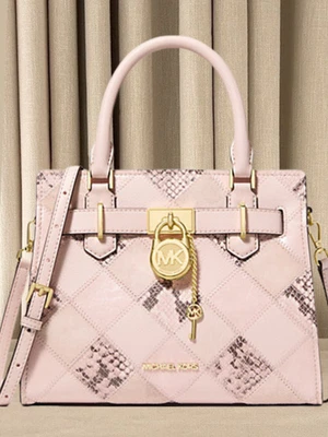 Michael Kors Hamilton Pequeño Bandolera Mensajero Cartera Bolso Rosa Bolso de Mano Foto 1 de 4