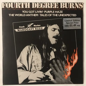Frank Marino & Mahogany Rush 1980 Fourth Degree Burns 12” 33rpm EP 🇬🇧import - Picture 1 of 6