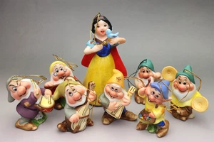 Schmid 1987 Schneewittchen & 7 Zwerge 50th Anniversary Weihnachtsschmuck komplett - Bild 1 von 15