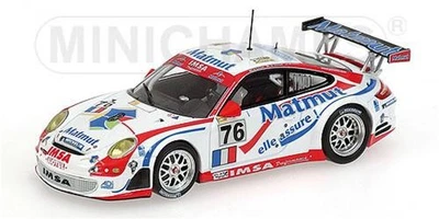 1:43 Minichamps Porsche 911 Gt3-Rsr Imsa Matmut Le Mans 2007 400076776 Diecast M - Image 1 of 2