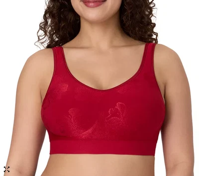 Sutiã sem fio novo com etiquetas S Bali Comfort Revolution ComfortFlex fit modelagem sem costura - Imagem 1 de 3