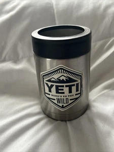 Yeti Rambler Colster Can Cooler Insulator Beer Soda - 12 oz - Stainless Steel - Picture 1 of 7