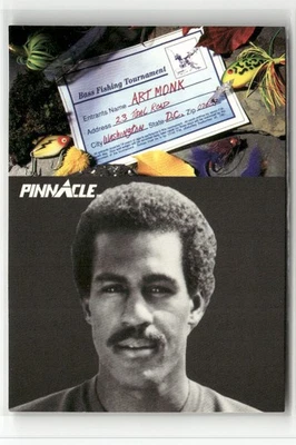 1991 PINNACLE #411 ART MONK WASHINGTON REDSKINS - Image 1 of 2