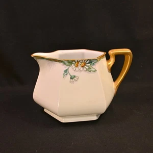 Limoges B&Co. Bernardaud Cider Pitcher Floral 1914-1930's Hand Painted w/Gold - Picture 1 of 19