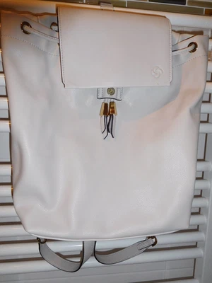 Samsonite Rucksack Backpack beige 100 % PU 36 x 34 x 12 cm Sicherheitsfäche neuw - Bild 1 von 4