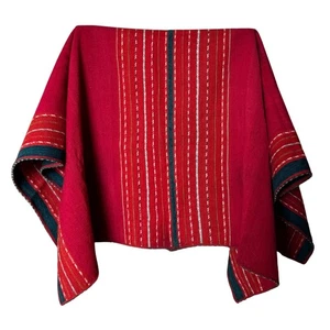 Vintage Tarabuco Manta - fein gewebtes bolivianisches Andentextil, Naturfarben - Bild 1 von 4