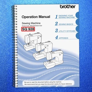 Brother SQ928 Sewing Machine User Manual Operation Guide, TOUGH BINDING - Bild 1 von 5